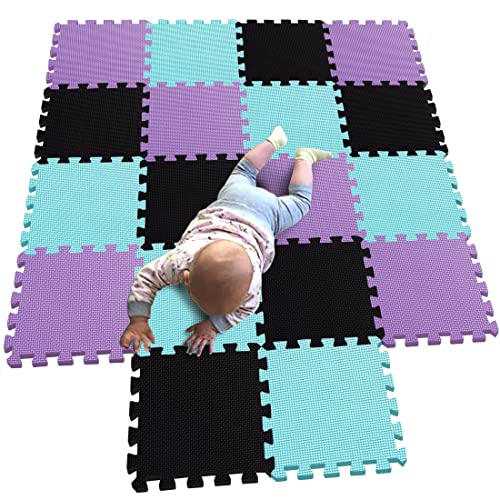 MQIAOHAM® 18 Pieces Puzzle Play Mats, Soft Baby Play Mat,