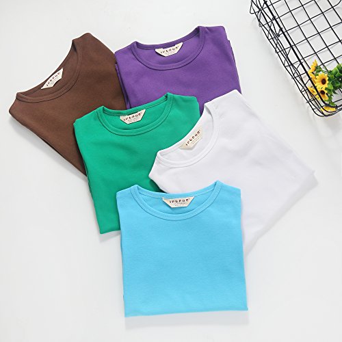Girls Heart Shaped Casual Cotton Cap Sleeve Tee T Shirt Top3