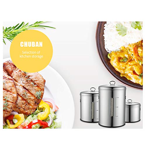 Haoun Rice Container Storage, 12KG / 26.45 lbs Stainless Steel Rice Storage Bin Cereal Grain Storage Box Food Container with Lid for Kitchen