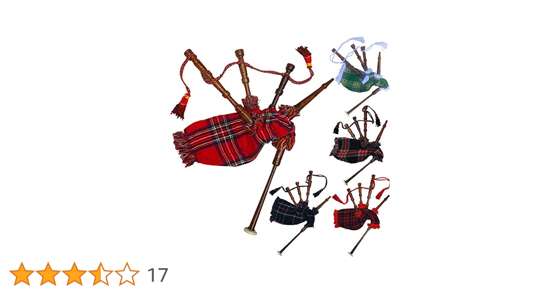 New Baby Mini Bagpipe Toy Playable Beginner Rose wood Royal