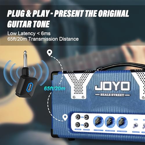 58ghz wireless guitar transmitter receiver guitar system with charging box for electric guitar bass 4 audio channels jw-06