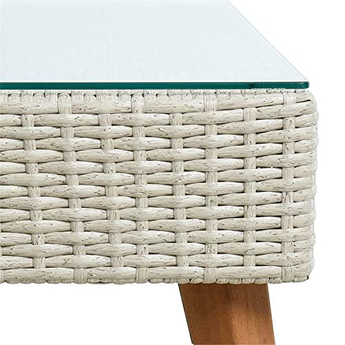 WXYQY Gartenmöbel Set Eck- Sitzgruppe Lounge Essgruppe Rattan Möbel Beige – Bild 5