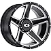 Vision 390 Empire 20x11.5 8x170-44mm Black/Milled Wheel Rim 20" Inch