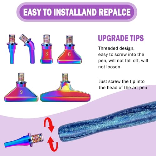 Herramientas para pintura de diamantes 5D con puntas intercambiables 3