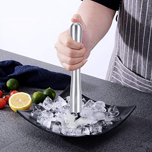 Muddler koktajl ze stali nierdzewnej domowy pręt do kruszenia lodu koktajl mieszanie Muddler narzędzia barowe dom bar zestaw narzędzi (22,5 cm)