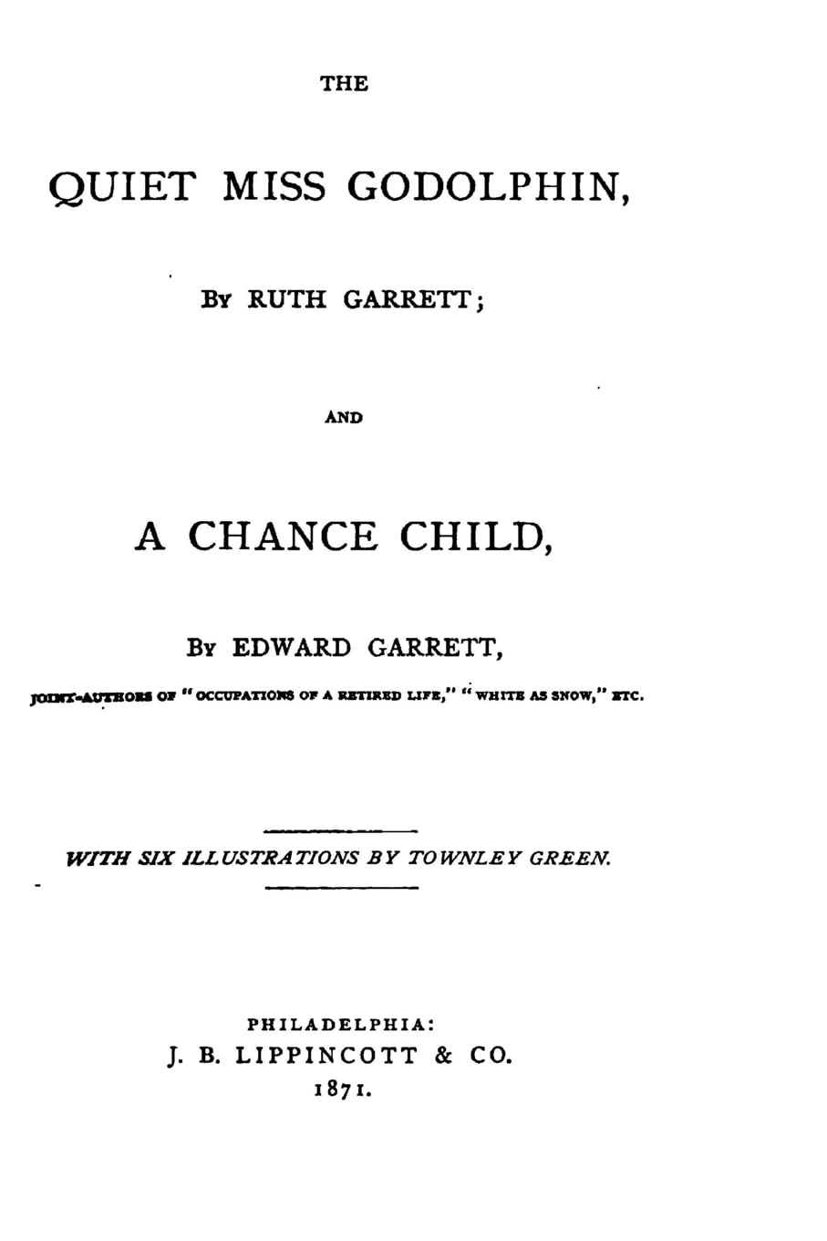 The Quiet Miss Godolphin