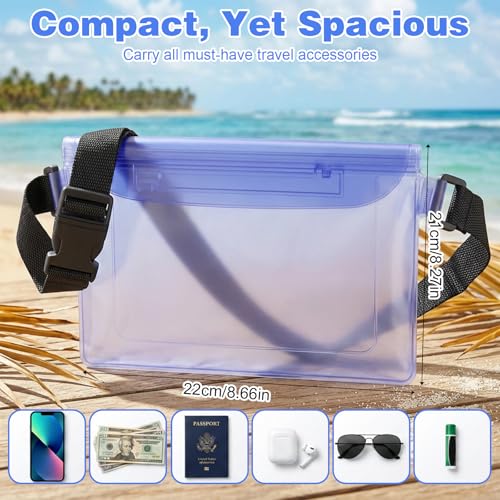 Bolsa impermeable para cintura, bolsa impermeable para playa miniatura 2