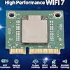 Zyyini Mini PCI E WiFi 7 Card, MT7925 Wireless Network Adapter 3 Band 5400Mbps, with Dual IP EX Connectors and OFDMA MU MIMO, for Wins 10 11 Laptop PC