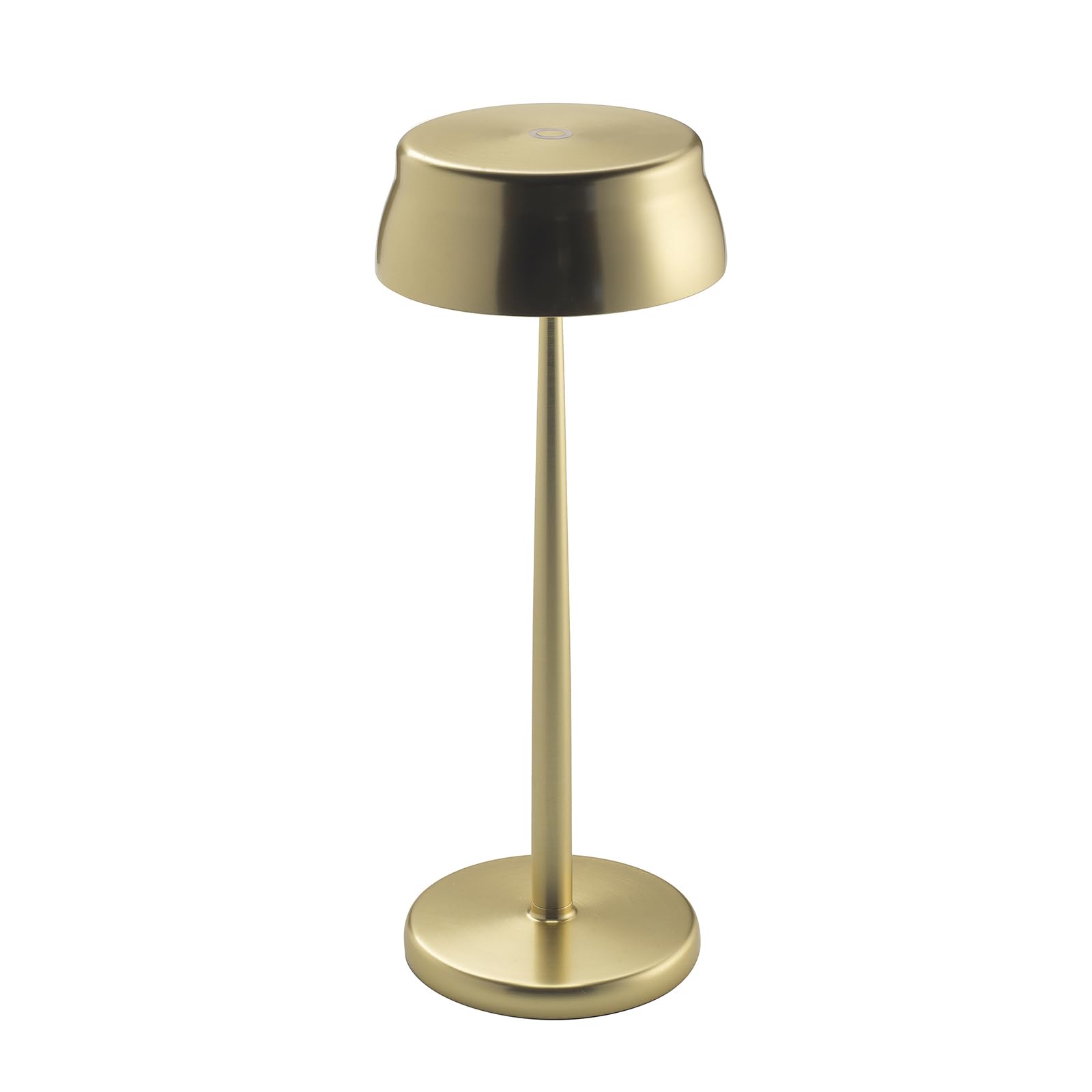 Zafferano, Sister Light Wi-Fi Lampe, Wiederaufladbare und Kabellose Tischlampe mit Fernbedienung, Geeignet für den Innen- und Außenbereich, Stufendimmer, 2200-4000 K, Höhe 32,8 cm, Farbe Gold