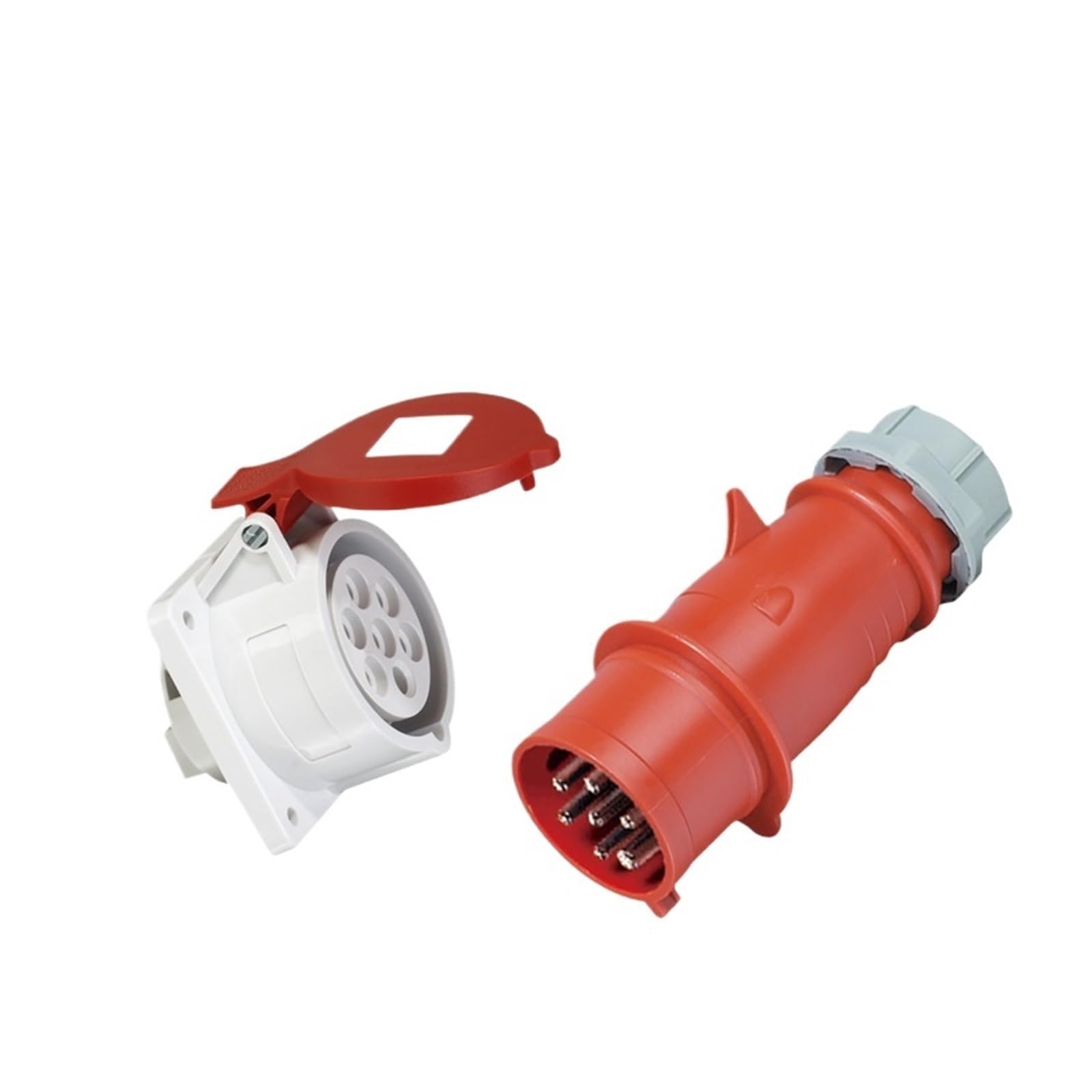 Enchufe y aviación Industrial trifásico 16A32A de 7 núcleos, 400V, resistente al agua polvo, interfaz máquina aceite siete orificios(7P16AIP67 connector GP3916)