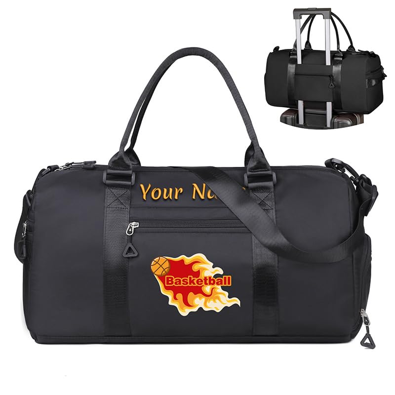 Personalized Sports Bag with Name Embroidery,Customized Photo/Logo Duffel Bag,Large Capacity Gym Bag,for Yoga/Dance/Travel/Sports