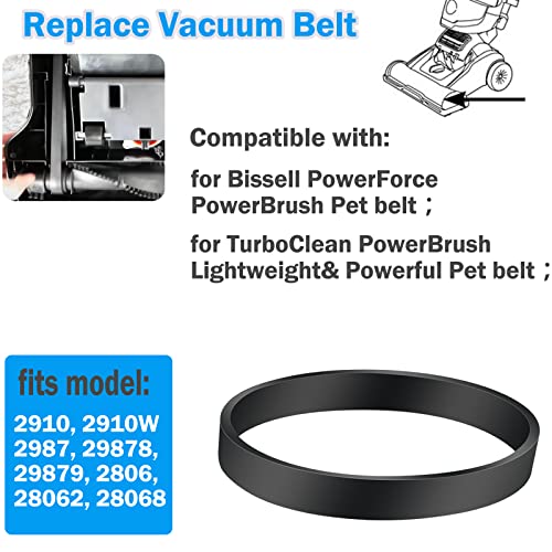 Image of Vacuum Belt for Bissell PowerBrush Pet and TurboClean Pet 2910, 2910W, 2987