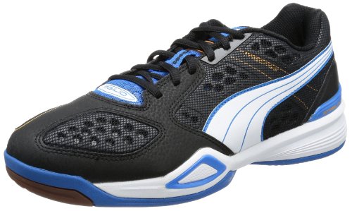PUMA Agilio Mens Indoor Court Shoes Badminton Squash Volleyball Sneakers-Black-12.5