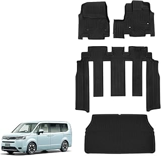 新型 ステップワゴン RP6 RP7 RP8 専用 フロアマット+セカンドマット+ラゲッジマット ガソリン車専用 STEPWGN AIR SPADA RP系 6代目 車種専用設計 3D トランクマット TPE素材 カーゴマット 立体構造 防水 滑り防止 ラゲッジトレイ 耐汚れ 耐摩擦 耐候性 取付簡単 内装 カー用品 カスタム パーツ