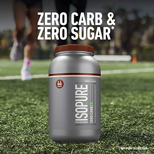Image of Isopure Zero Carb 100% Whey Protein Isolate Powder with 25gm Protein per serve - 3 lbs, 1.36 kg Colombian Coffee