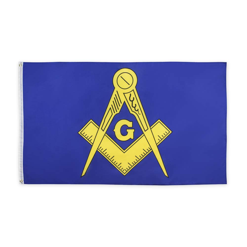 ANJORANJOR 3x5 Fts Masonic Flag - Freemasonry Flags