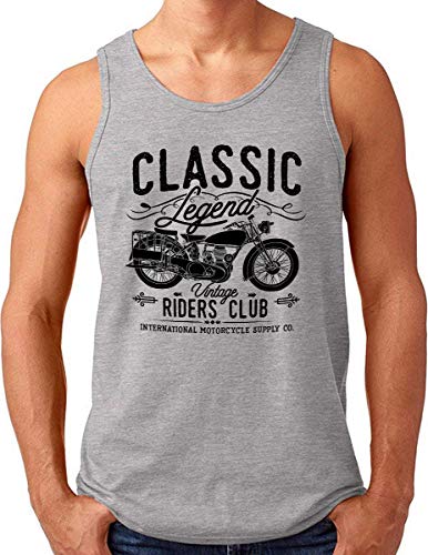 Débardeur homme OM3 Classic-Legend avec finition soignée style garage vintage