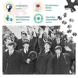 Puzzle 1000 pièces Les Beatles Adultes Ados Amusants Puzzles Groupes Célèbres pour Adultes Ados Difficile Et Défi Jeux Éducatifs - Les Beatles, Paul McCartney, John Lennon, RIngo Starr, George Harrison Puzzle 1000 pièces Les Beatles Adultes Ados Amusants Puzzles Groupes Célèbres pour Adultes Ados Difficile Et Défi Jeux Éducatifs – Image 3