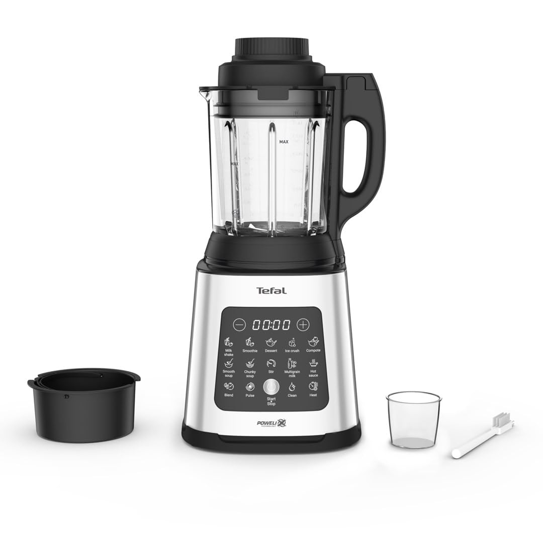 TEFAL BL83S Perfectmix Cook Blender, moc 1400W, technologia Powerlix, 10 automatycznych programów, gotowanie na parze, metalowy
