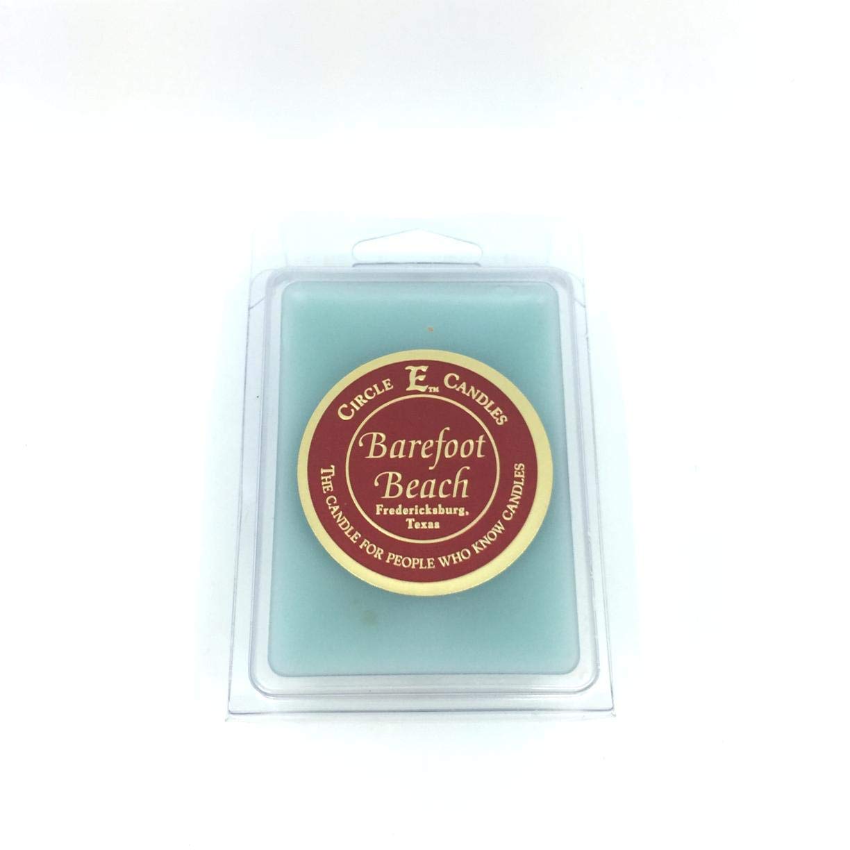 Circle E CandlesBarefoot Beach Scent, Extra Small Size Mini-E Tart, 3oz Package of 6