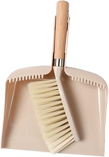 KOMBIUDA 1 Set 2pcs Desktop Dustpan Table Broom Miniature Dustpan and Brush Duster Brush Mini Dustpan and Brush Wood Dust Pan Mini Keyboard Mini Cleaning Broom Pp Flat Brush Household