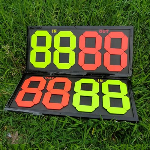 Tablero manual de sustitución para árbitro de fútbol miniatura 2