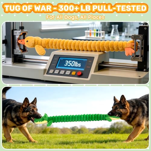 LECHONG 2-Pack 40” Extra-Long Squeaky Dog Toys for Large Dogs, Soft Chew Plush Stuffed Animal Dogs Toy, Interactive Tug-of-War Dog Toys for All Dogs to Keep Them Busy - Image 5