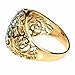 Finecreation_usa !! 3.5Ct Round Cut Cluster White Diamond Ring 14K Yellow Gold Finish, Two Tone Gold Plated, Women's Ring, Men's Ring, Prong Set Ring For Ocaasion All Size (yellow, 10)