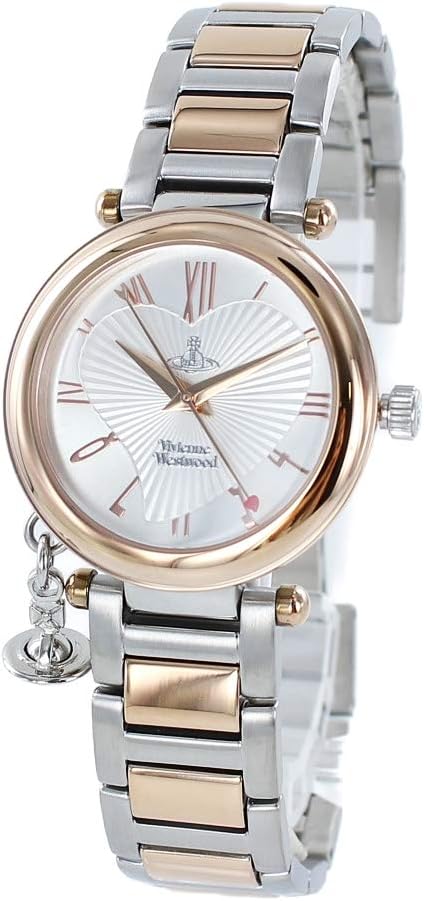 [ヴィヴィアン ウエストウッド]腕時計 ピンクゴールド シルバー ステンレススチール ブレスレットタイプ VV006RSSL レディース