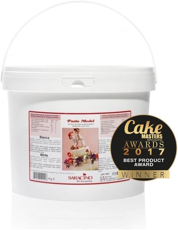 SARACINO We love pastry Model White Modelling Fondant Paste 1 kg Gluten Free Made in Italy