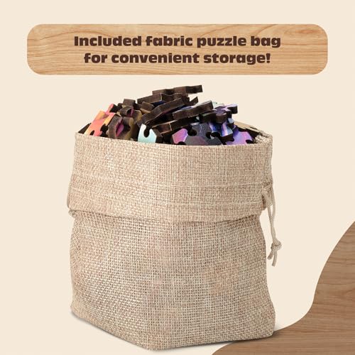 Buffalo Games - Rompecabezas de Madera de 250 Piezas Simple Succulents, Piezas Estándar Whimsy, 26.75 x 19.75, Póster, Bolsa de Tela, Caja de Madera, Adultos 14+ miniatura 5