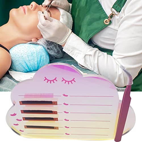 2 Placa de exibição de cílios,Suporte de suporte para enxerto de placa de extensão de cílios com lin