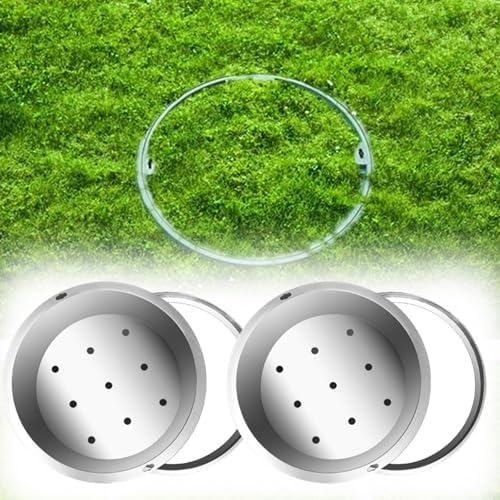 Couvercle de regard rond pour gazon anti rouille en acier inoxydable pour masquer les trappes