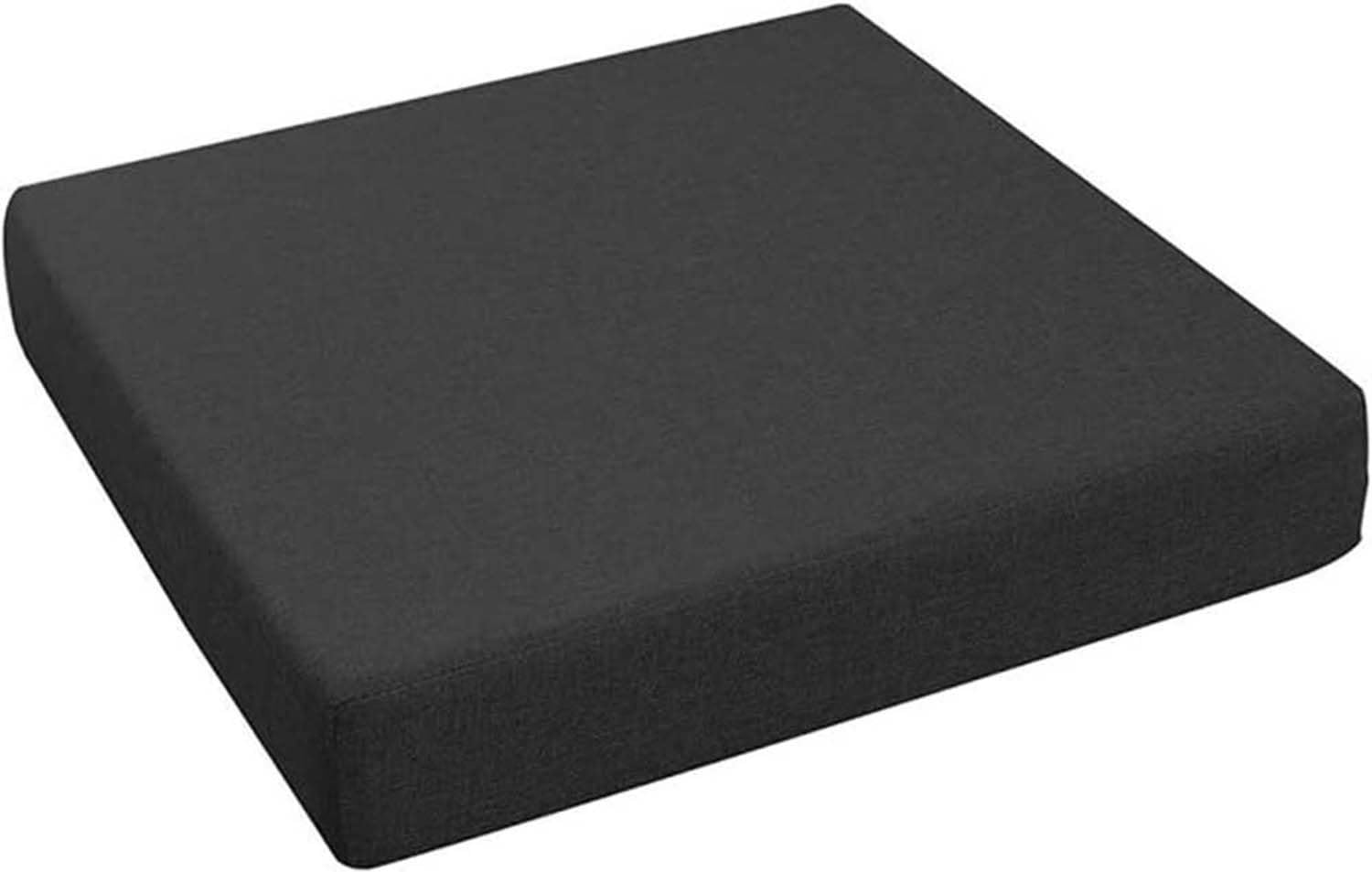 Hoowarm Square Chair Cushion，40×40/45x45/50x50cm Soft Comfy Chair Pads，3/5/8cm Thick Chair Cushions, Kitchen Dining Seat Pad,for Home Office Indoor Outdoor Garden Patio(A1,40x40x3cm)