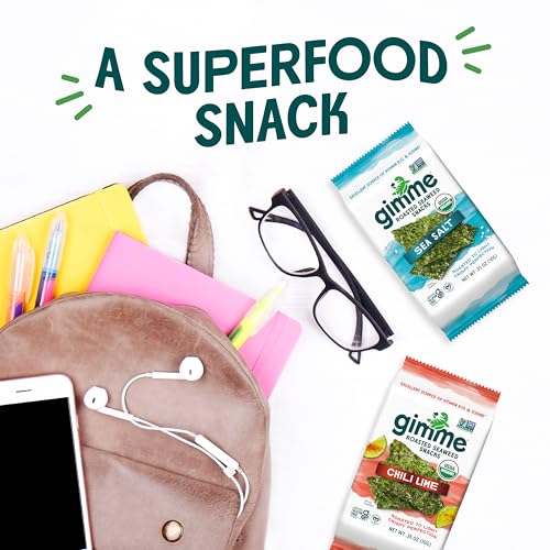 Gimme Seaweed Organic Premium Roasted Seaweed Snack Chili Lime, .17oz, 6 CT - image 9