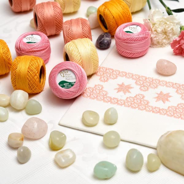 Image of Anchor Knitting Pearl Cotton Fast Colour Thread Yarn - Mercer Pearl Cotton 10gm Yarn (Thickness 1 mm) (Pack of 1 (020)