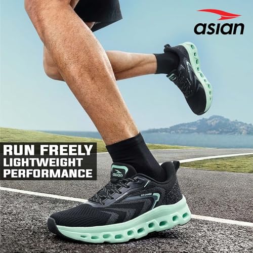 Image of ASIAN Powerplay-28 Running Shoes for Men | Memory Foam Lightweight Shoes with Air Coil Sole Technology | Ideal for Running, Training