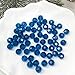 LIMAOLLY 70pcs 10mm Faceted Crystal Glass Beads Round Spacer Beads for Jewelry Making DIY Craft Making Necklace Bracelet Earring Wind Chimes Suncatchers Ornament(507-Peacoca Blue)