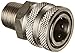 Eaton Hansen LL4S25SL192 Stainless Steel 303 Straight Through Ball Lock Hydraulic Fitting, Sleeve Lock Socket, 1/2"-14 NPTF Male, 1/2" Port Size, 1/2" Body, EPDM Seal