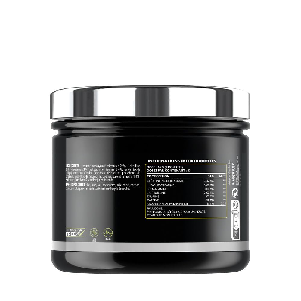 Programme Prise de Muscle Sec Confirmé - 100% Whey Proteine Advanced 2kg Cookies - No Pump Xtreme Mojito - Créa Max