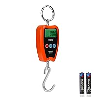 Vista 9 de Balanza digital de grúa Outmate 300kg/660lbs 200kg/440lbs con LED, balanza colgante mini portátil para garaje, granja, caza, pesca, etc 661.4