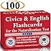 US Citizenship Flash Cards to study for the Naturalization test includes 100 USCIS illustrated questions and answers for American Civics and English ... flashcards (English and Spanish Edition)