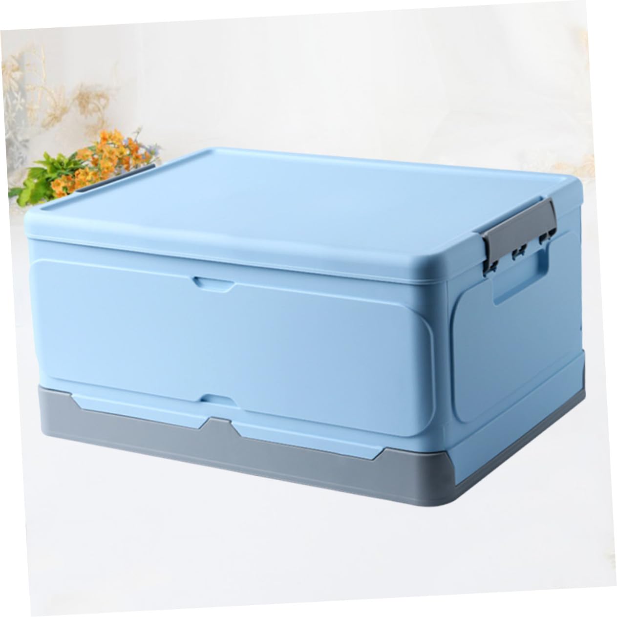 Faltbare Aufbewahrungsbox mit Deckel 1 Stück Pp Blau