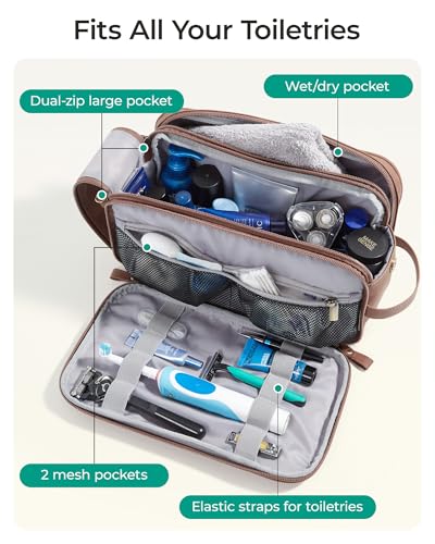 Trousse pour articles de toilette homme qui protège vos bagages
