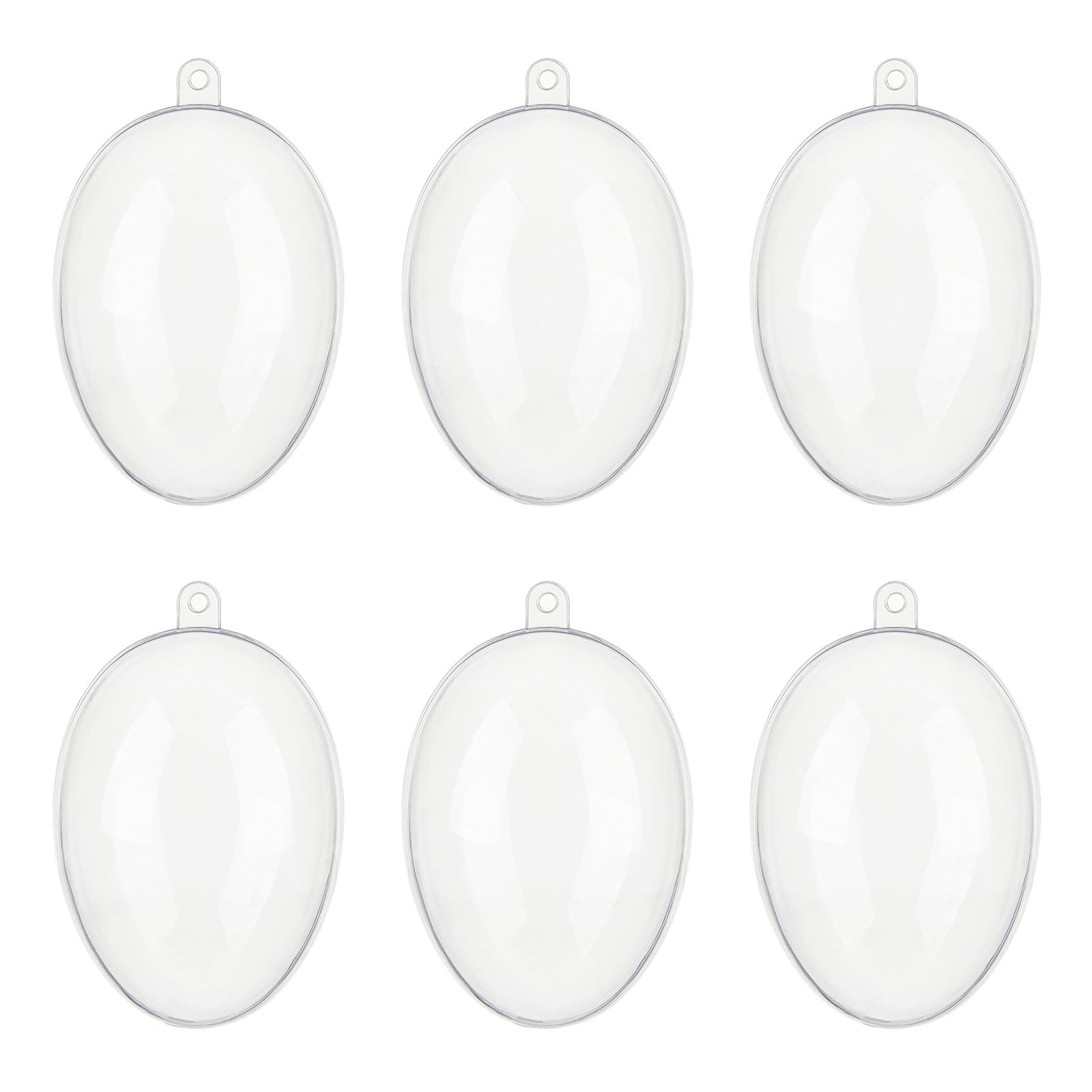 Bottone 6pcs Transparents Clear Hangings Fillable Baubles Christmas Tree Embellishments Party Decoration Supplies Holiday Sphere Decorations