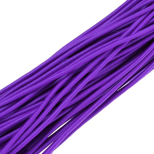 PATIKIL 100 Yards(90m) Bungee Cord Elastic Cord Heavy Stretch String Rope 2.5mm Purple for Crafting DIY Sewing Hook Straps Camping Tie Down Strap - Image 4