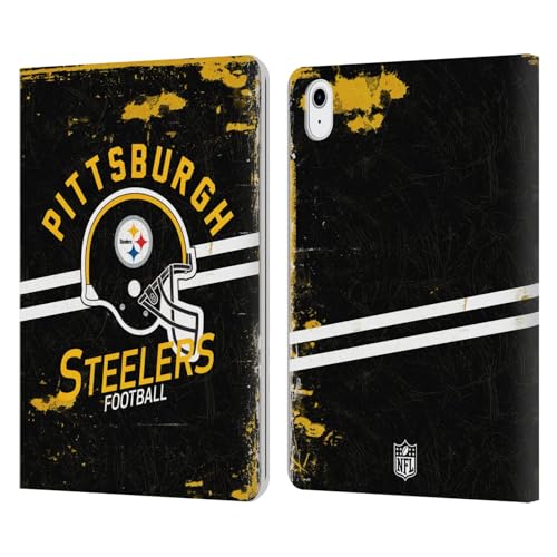 Étui en cuir iPad Air 11 2025 NFL Pittsburgh Steelers premium