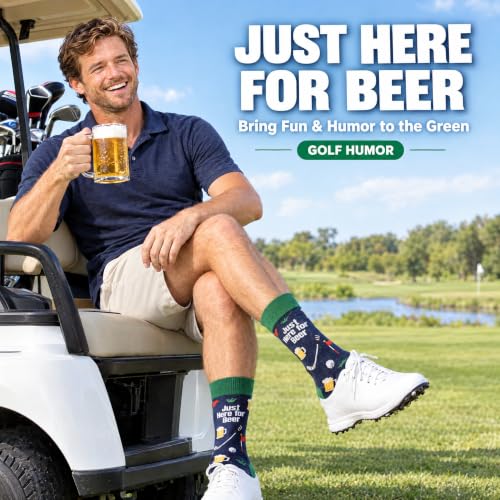 Funny Golf Socks, Golf Gifts for Men, Golfers, Funny Crazy Socks Size 8-12 - image 5