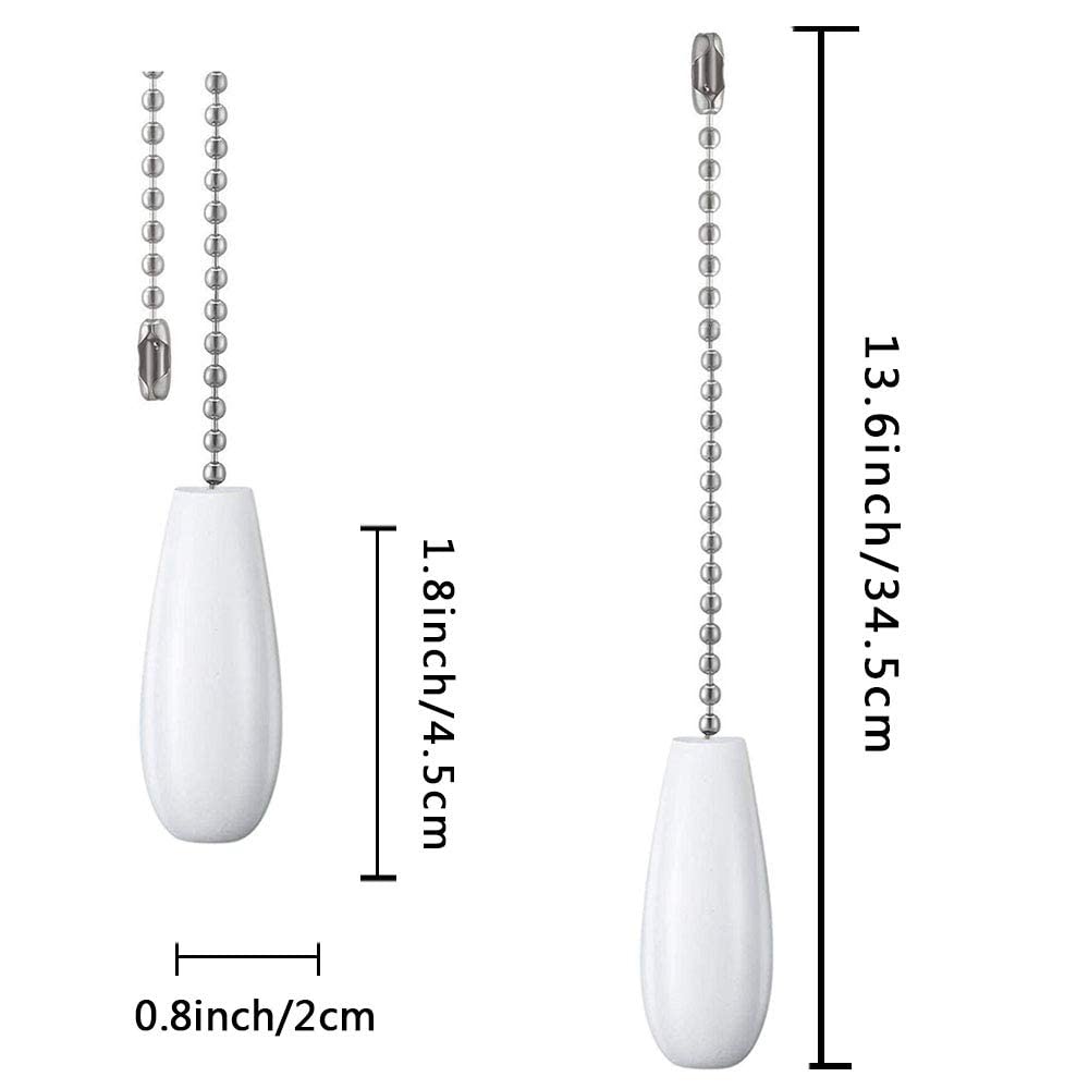 Decorative Ceiling Fan Pull Chains - 4 Pack -4 Decorative Ceiling Fan Pull Chains - 4 Pack -4