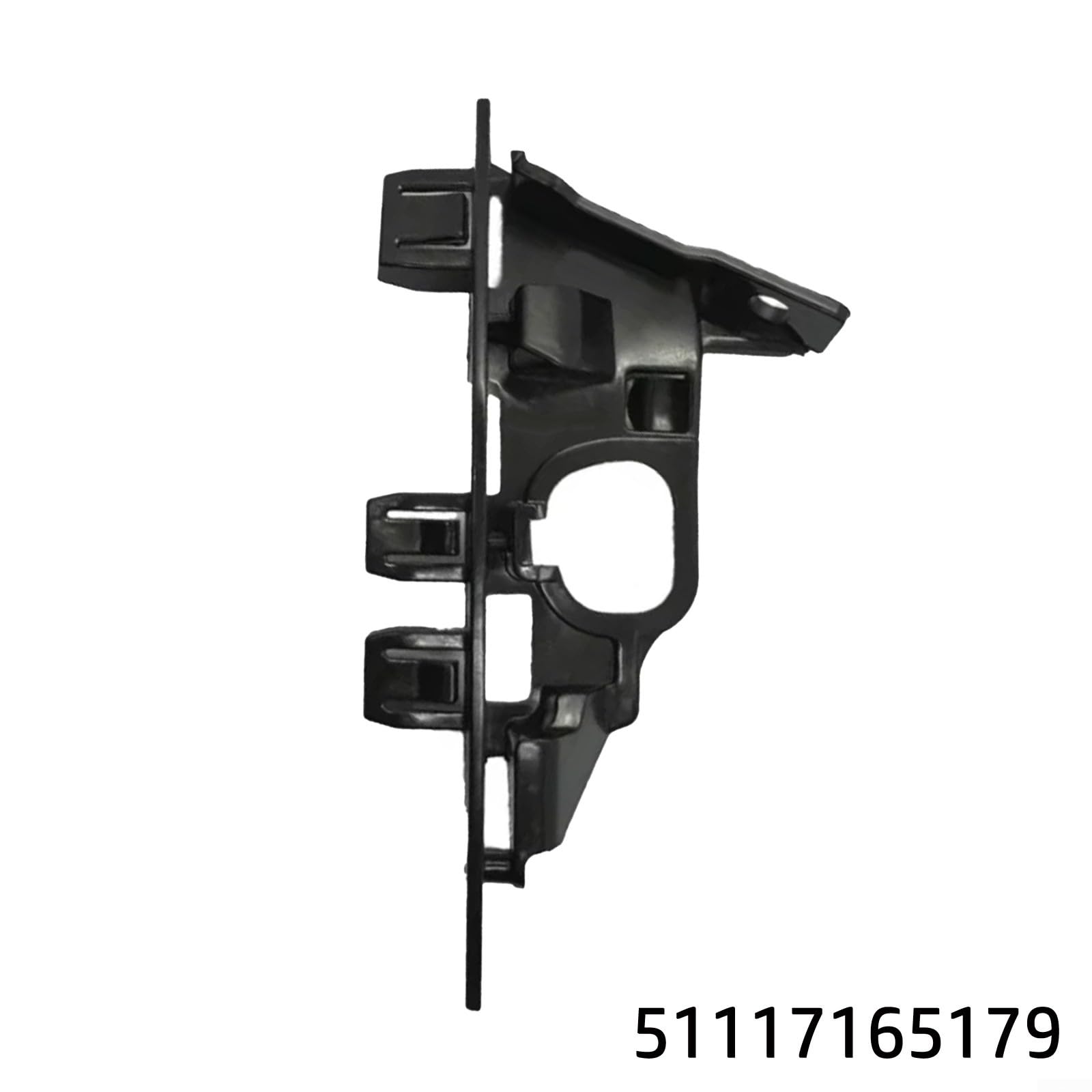 Staffa di supporto paraurti anteriore sinistro lato conducente per E85, E86 e Z4 (2003-2008) - Ricambio diretto in plastica staffa di supporto parte n. 51117165179